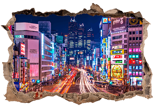 Wandtattoos: Tokyo Straßen