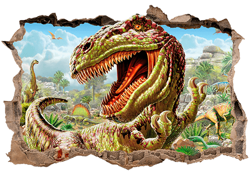 Wandtattoos: Loch Dinosaur