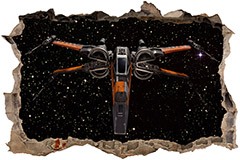Wandtattoos: Loch X-Wing Starfighter - Poe Dameron 3