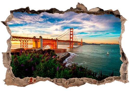 Wandtattoos: Loch Golden Gate San Francisco