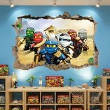 Wandtattoos: Loch Lego Team Ninjago 15