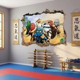 Wandtattoos: Loch Lego Team Ninjago 18