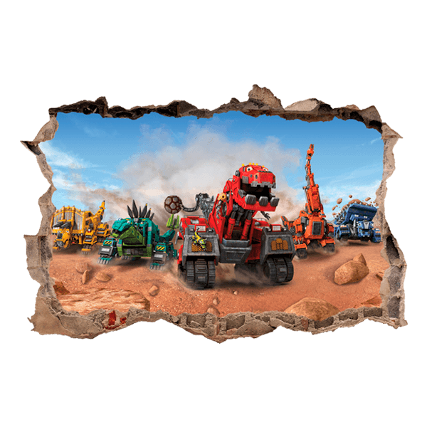 Wandtattoos: Wandtattoo Loch Dinotrux