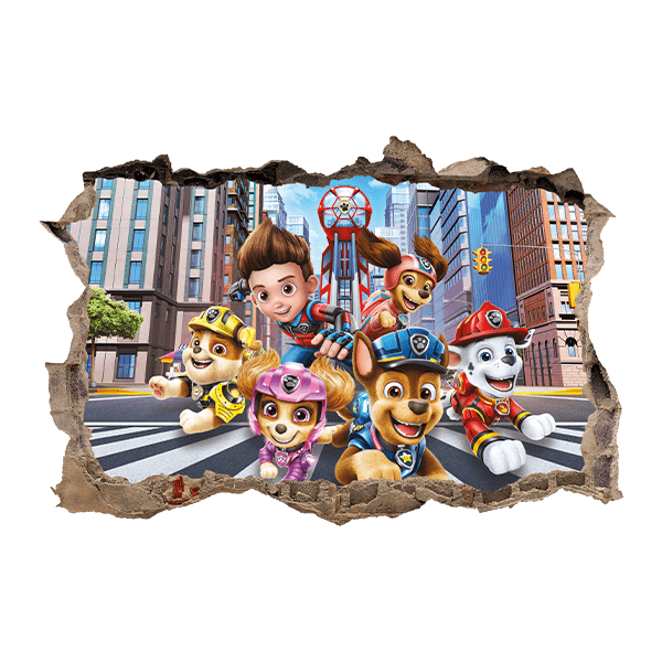 Wandtattoos: Loch Paw Patrol 3D