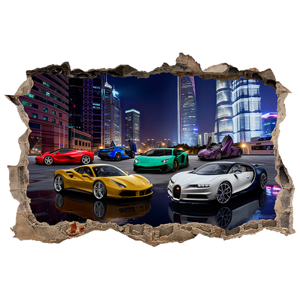 Wandtattoos: Supersportwagen