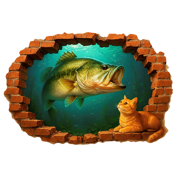 Wandtattoos: Fisch- und Katzenloch