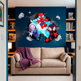 Kinderzimmer Wandtattoo: Spider-Verse Wandloch 15