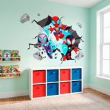 Kinderzimmer Wandtattoo: Spider-Verse Wandloch 4