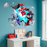 Kinderzimmer Wandtattoo: Spider-Verse Wandloch 10