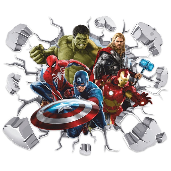 Kinderzimmer Wandtattoo: Avengers Wandloch