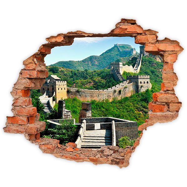 Wandtattoos: Loch Große Mauer von China