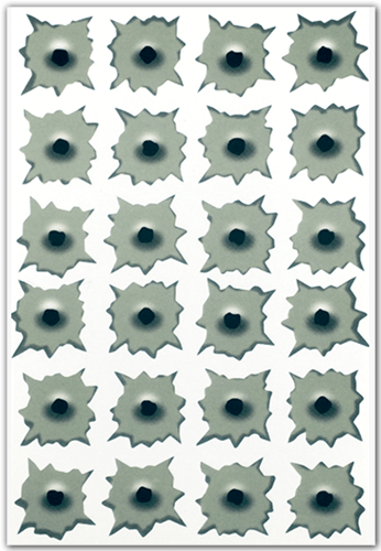 Aufkleber: 24 bullet holes kit