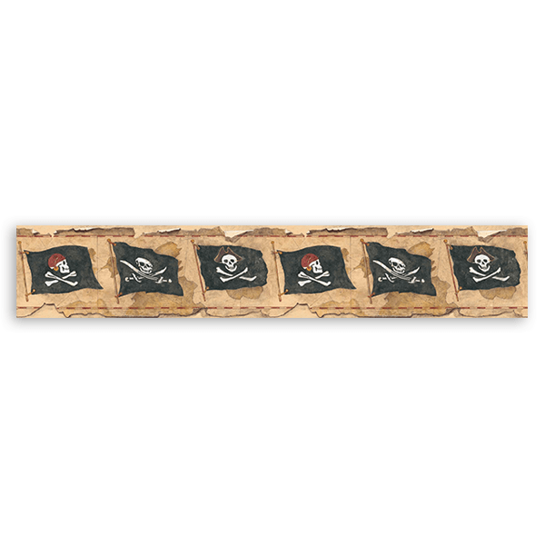 Kinderzimmer Wandtattoo: Bordüre Pirates