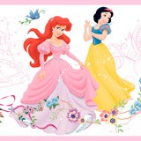 Kinderzimmer Wandtattoo: Bordüre Disney Prinzessinnen tanzen 4