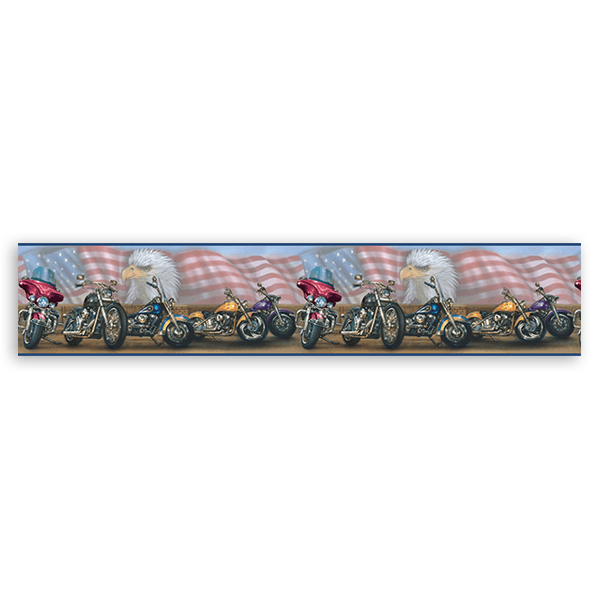 Wandtattoos: Bordüre Harley Davidson