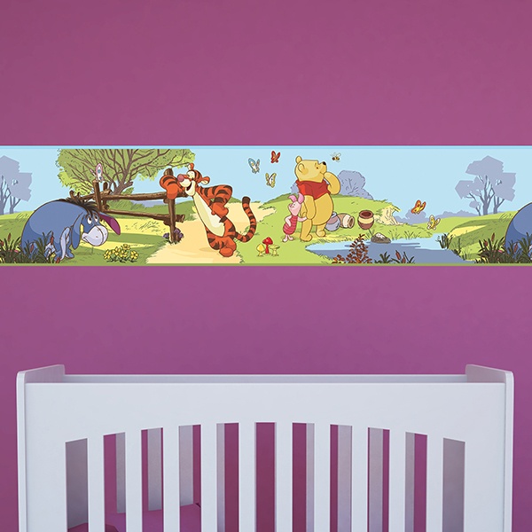 Kinderzimmer Wandtattoo: Bordüre Winnie the Pooh