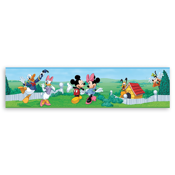Kinderzimmer Wandtattoo: Bordüre Mickey und seine Freunde