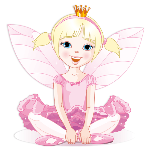 Kinderzimmer Wandtattoo: Kleine Rosa Fee