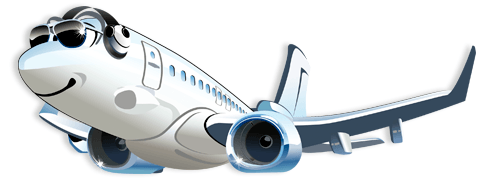 Kinderzimmer Wandtattoo: Kommerzielle Flugzeug 2
