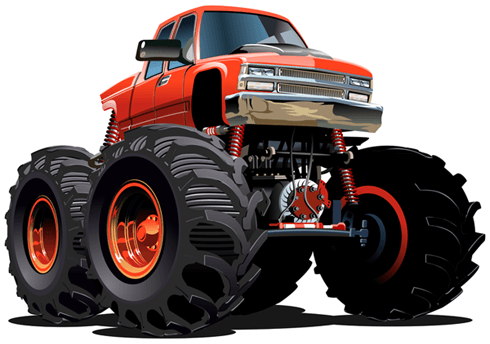 Kinderzimmer Wandtattoo: Monster Truck 15