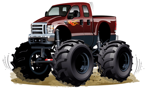 Kinderzimmer Wandtattoo: Monster Truck