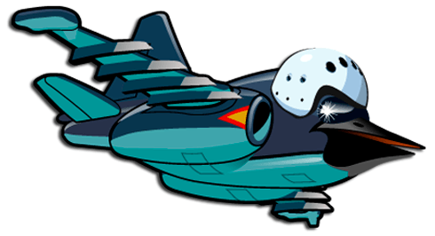 Kinderzimmer Wandtattoo: Flugzeug köpfigen Vogel