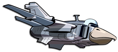 Kinderzimmer Wandtattoo: Flugzeug köpfigen Vogel 2