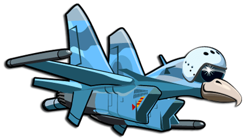 Kinderzimmer Wandtattoo: Flugzeug köpfigen Vogel 3