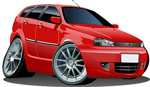 Kinderzimmer Wandtattoo: Rotes Auto