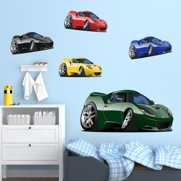 Kinderzimmer Wandtattoo: Kit Sports Car