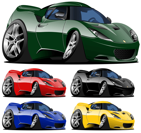 Kinderzimmer Wandtattoo: Sports Car Kit