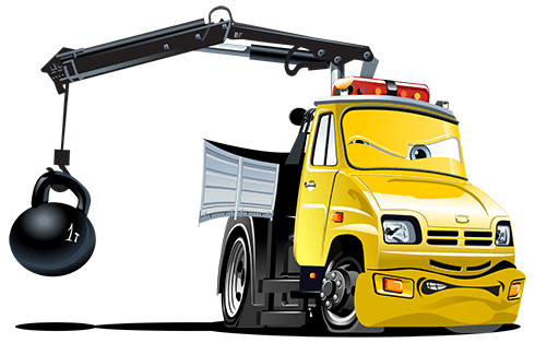 Kinderzimmer Wandtattoo: Truck Crane Ball 1