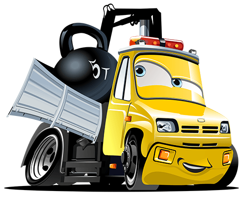 Kinderzimmer Wandtattoo: Truck Crane Ball 2