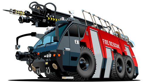 Kinderzimmer Wandtattoo: Fire truck 6