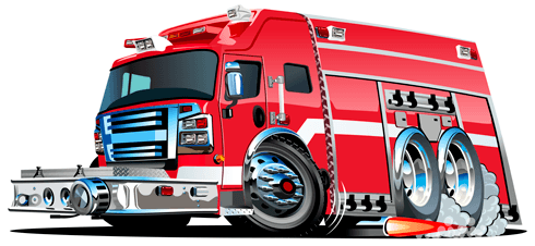 Kinderzimmer Wandtattoo: Fire truck 7