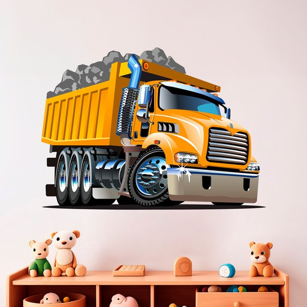 Kinderzimmer Wandtattoo: LKW-Werke
