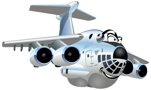Kinderzimmer Wandtattoo: Schwertransportflugzeuge
