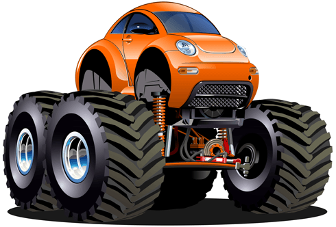 Kinderzimmer Wandtattoo: Monster Truck 24