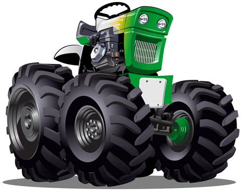 Kinderzimmer Wandtattoo: Monster Truck Traktor