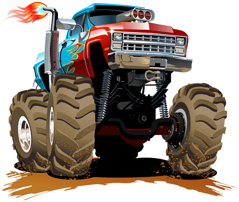 Kinderzimmer Wandtattoo: Monster Truck 28