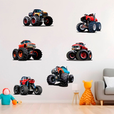 Kinderzimmer Wandtattoo: Kit Monster Truck 3