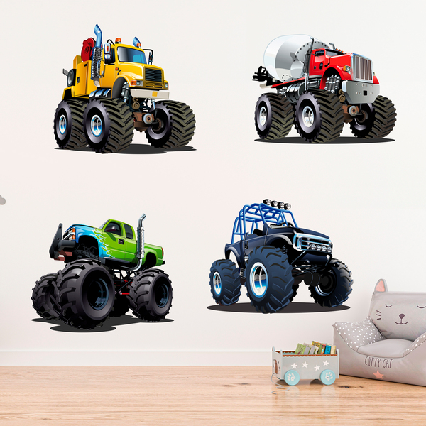 Kinderzimmer Wandtattoo: Kit Monster Truck Big