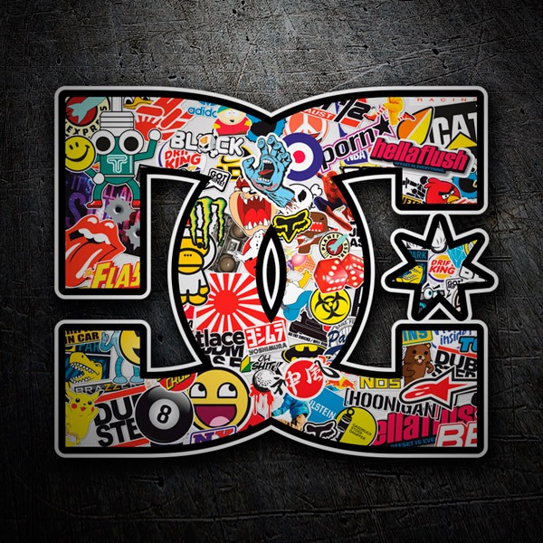 Aufkleber: DC Sticker Bomb 2