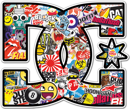 Aufkleber: DC Sticker Bomb 2