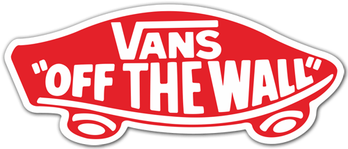 Aufkleber: Vans off the wall rot