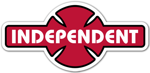 Aufkleber: Independent Truk Company retro rot