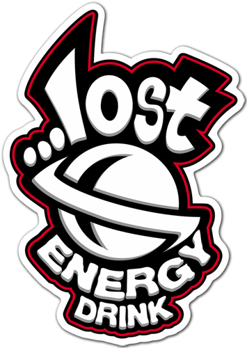 Aufkleber: Lost Energy Drink star