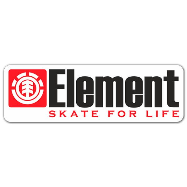 Aufkleber: Element skate for life