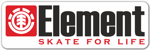 Aufkleber: Element skate for life