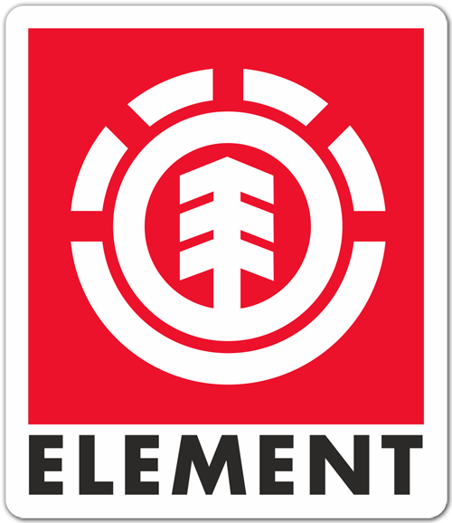 Aufkleber: Element rot